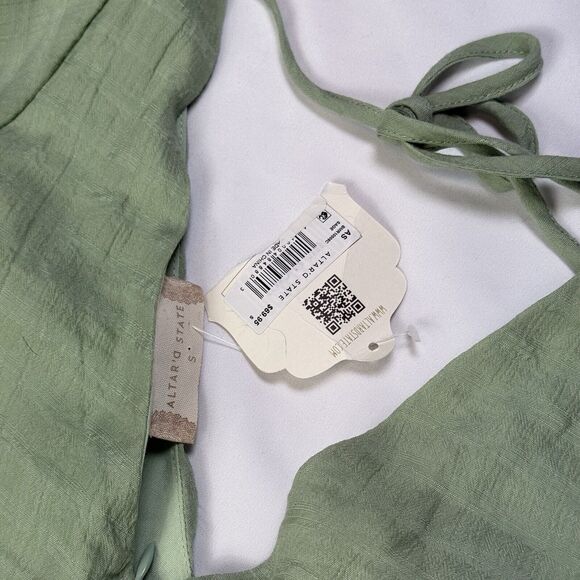 Altar'd State Shorts Jumpsuit Romper Sage Green Small NWT - Picture 9 of 9